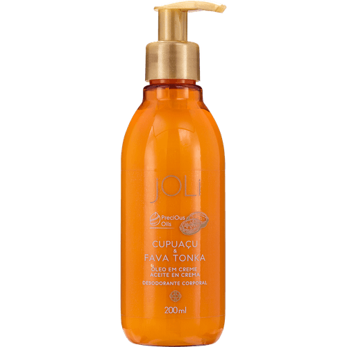 Aceite En Crema Desodorante Corporal Joli Cupuaçu e Fava Tonka 200ml