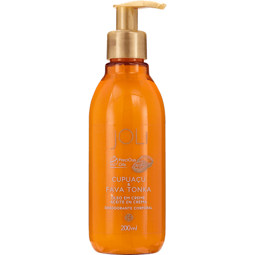 Aceite En Crema Desodorante Corporal Joli Cupuaçu e Fava Tonka 200ml